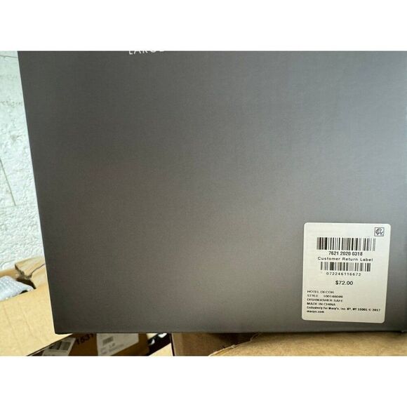 HOTEL COLLECTION Large Glass Vase with Lid - Picture 3 of 4